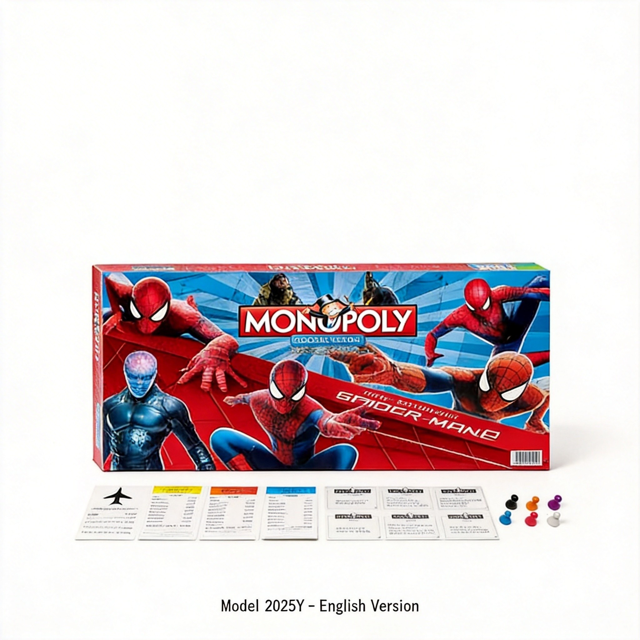 Board Game Monopoli - 스파이더맨 모노폴리 보드 게임 - 슈퍼히어로