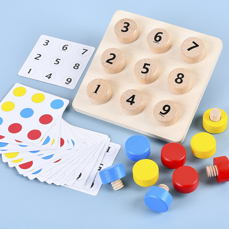 몬테소리 색상 번호 인식 페어링 퍼즐 교육용 장난감,  - Board Game Simple 리뷰 및 가격