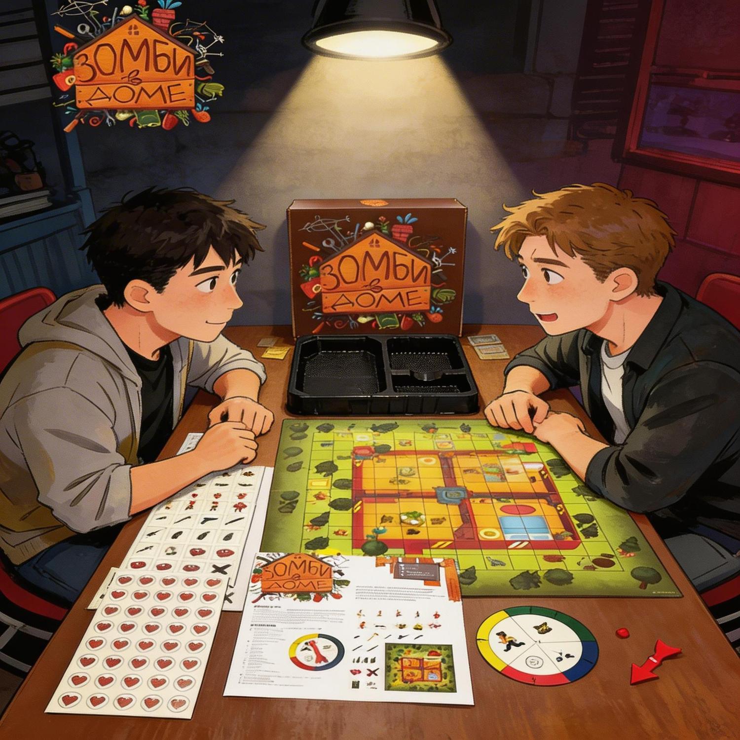 Board Game Zombie - 러시아어 버전 좀비 서바이벌 테마 보드