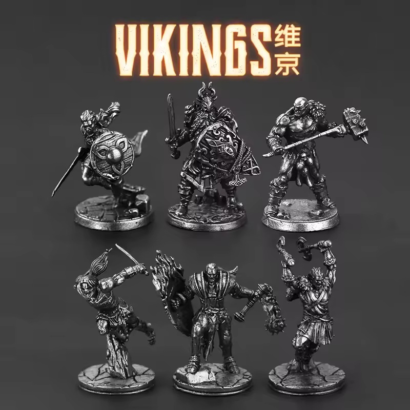흰색 황동 바이킹 전사 미니어처 모델 금속 고대 병사  - Board Game Vikings 리뷰 및 가격