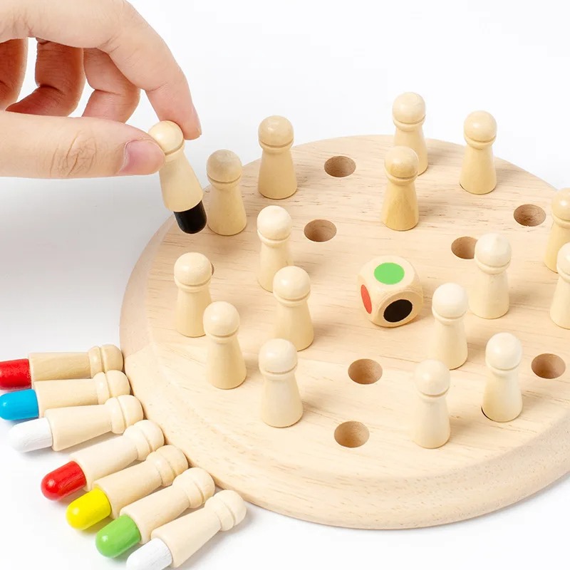나무 메모리 매치 스틱 체스 컬러 테이블 게임 보드 퍼 - Board Game Oath 리뷰 및 가격