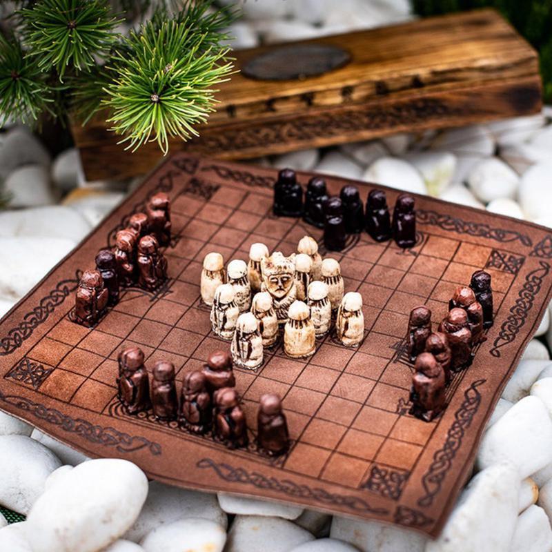 바이킹 게임 체스 세트, 전통적인 2 인용 전략 보드  - Board Game Vikings 리뷰 및 가격