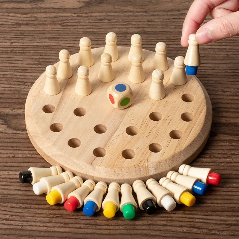 1PC 나무 메모리 매치 스틱 체스 컬러 게임 보드 퍼 - Board Game Oath 리뷰 및 가격
