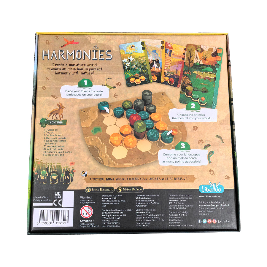 하모니 - 보드 게임 - 동물을 위한 풍경 및 서식지  - Board Game For Couple 리뷰 및 가격