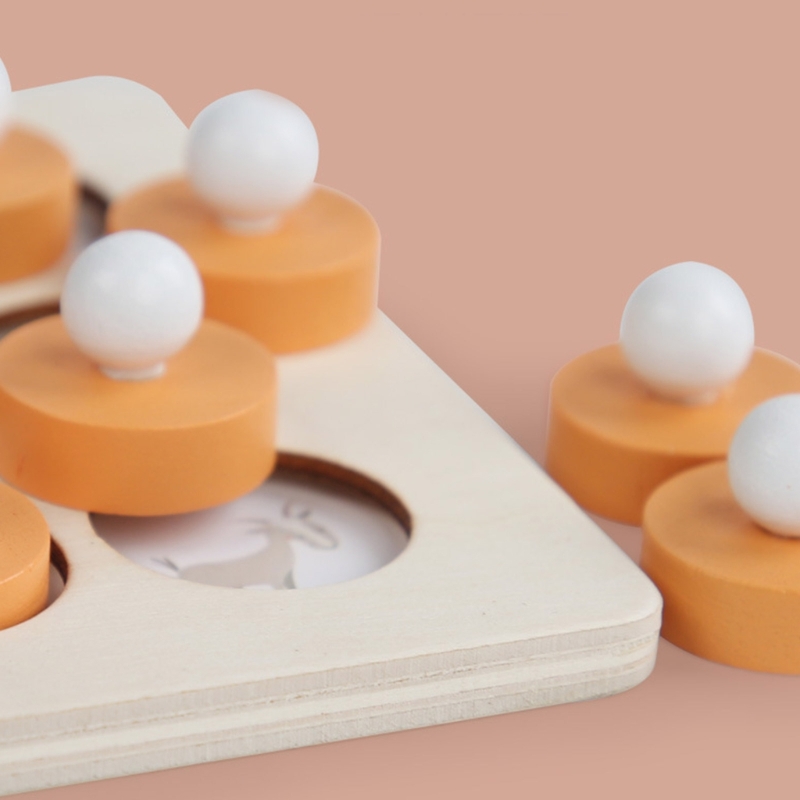 몬테소리 메모리 일치 체스 게임 3D 퍼즐 나무 조기  - Board Game Oath 리뷰 및 가격