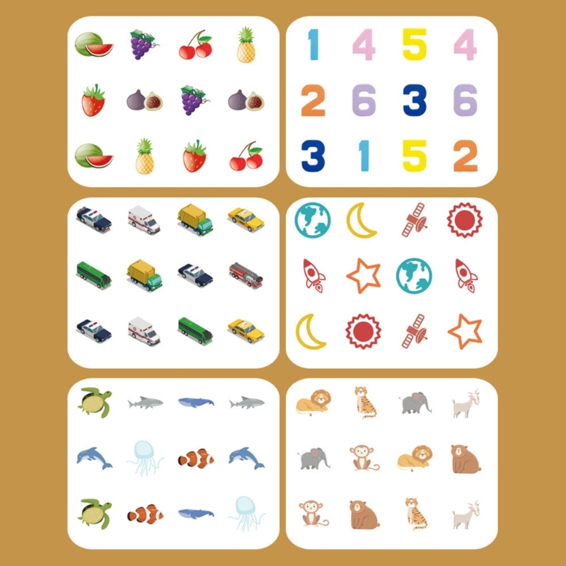 몬테소리 메모리 일치 체스 게임 3D 퍼즐 나무 조기  - Board Game Oath 리뷰 및 가격