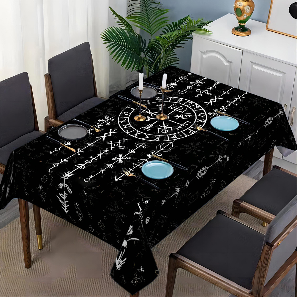 바이킹 신비로운 룬 사각형 식탁보 테이블 장식 재사용  - Board Game Vikings 리뷰 및 가격