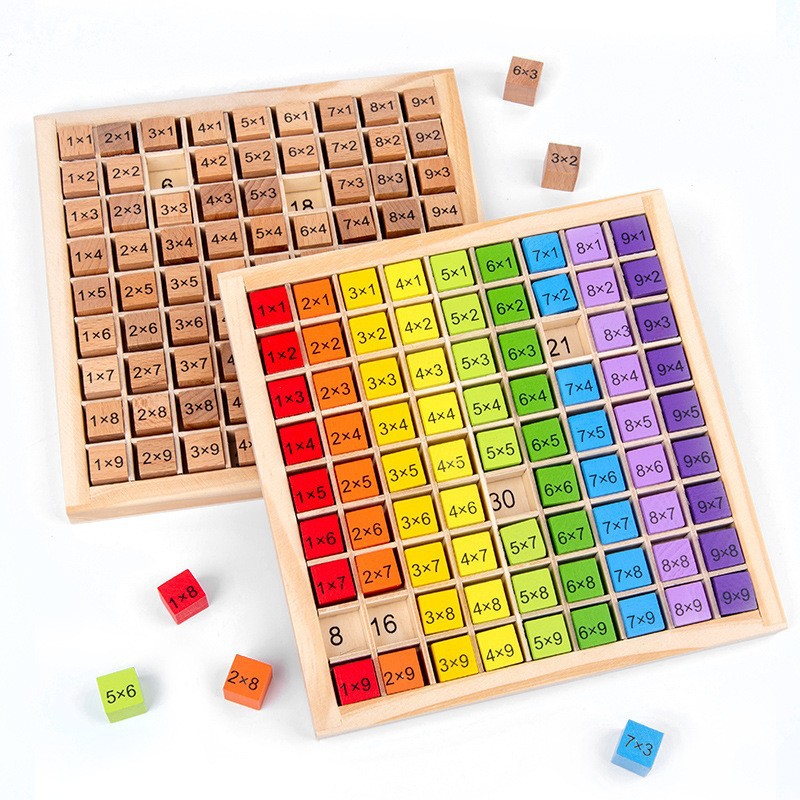 몬테소리 어린이 교육용 장난감 나무 곱셈판 게임, 곱셈 - Board Game Simple 리뷰 및 가격