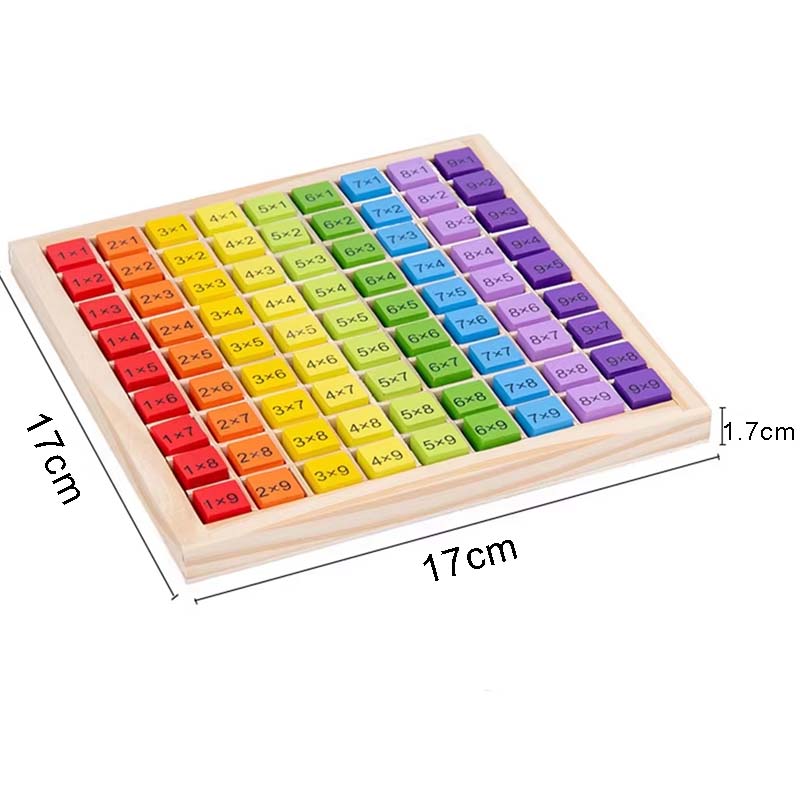 몬테소리 어린이 교육용 장난감 나무 곱셈판 게임, 곱셈 - Board Game Simple 리뷰 및 가격