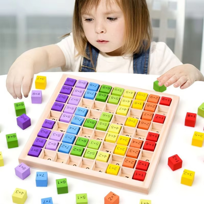몬테소리 어린이 교육용 장난감 나무 곱셈판 게임, 곱셈 - Board Game Simple 리뷰 및 가격