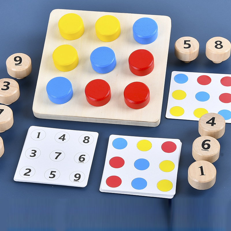 몬테소리 색상 번호 인식 페어링 퍼즐 교육용 장난감,  - Board Game Simple 리뷰 및 가격