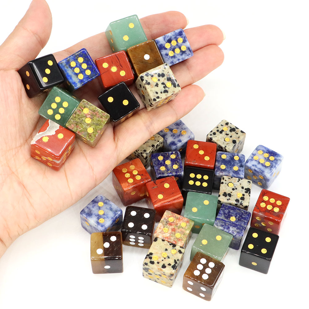 15mm 천연석 6면 디지털 주사위 힐링 크리스탈 자수 - Board Game Digital 리뷰 및 가격