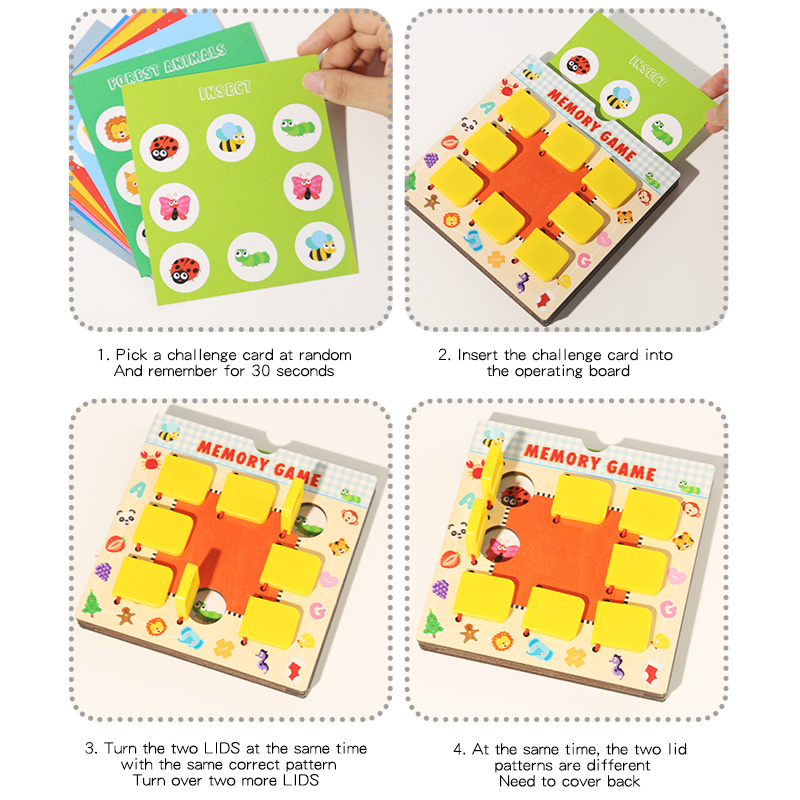 어린이를위한 나무 메모리 체스 장난감 논리적 사고 훈련 - Board Game Oath 리뷰 및 가격