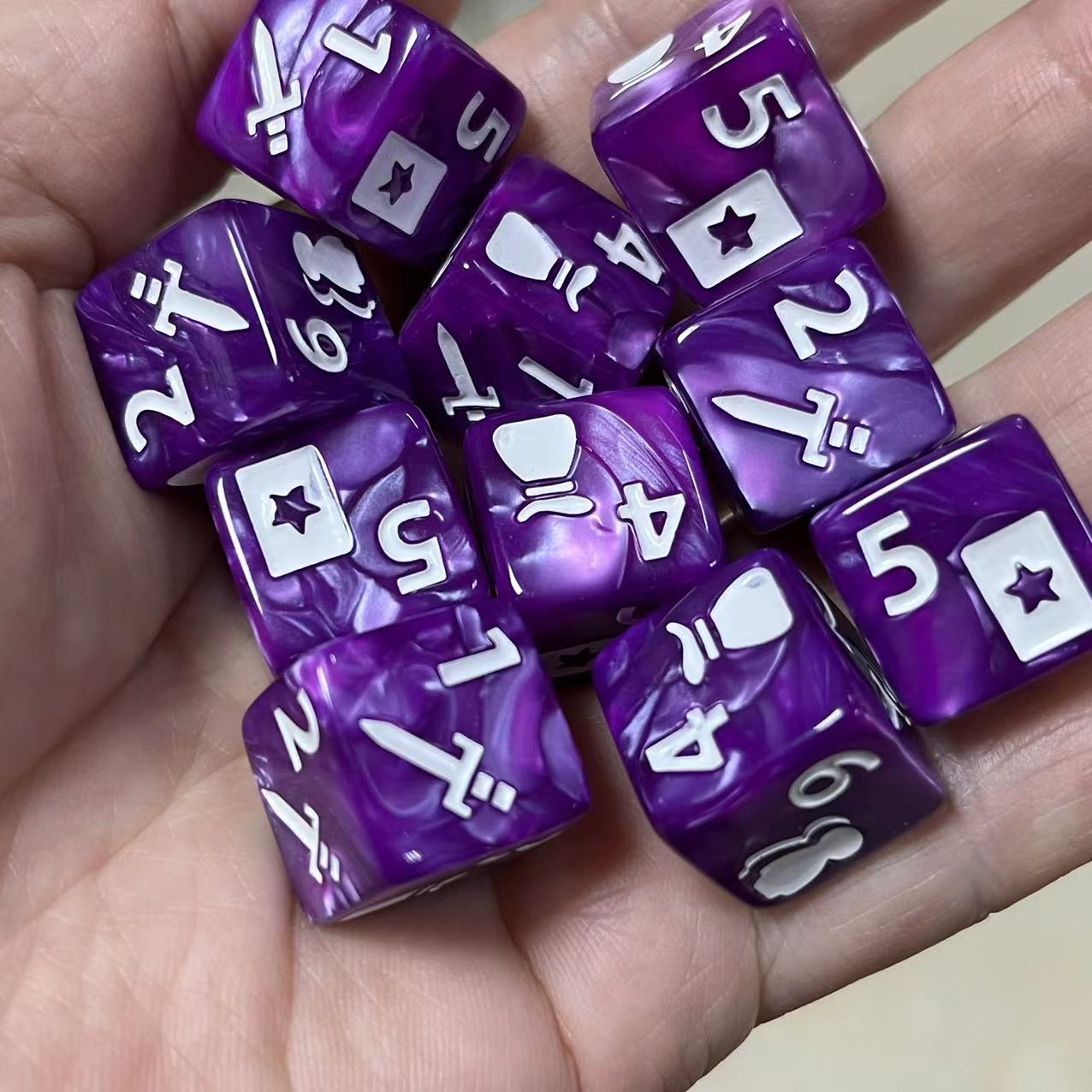 10 Pcs 새로운 16mm 6 양면 왕좌의 게임 D6 - Board Game Digital 리뷰 및 가격