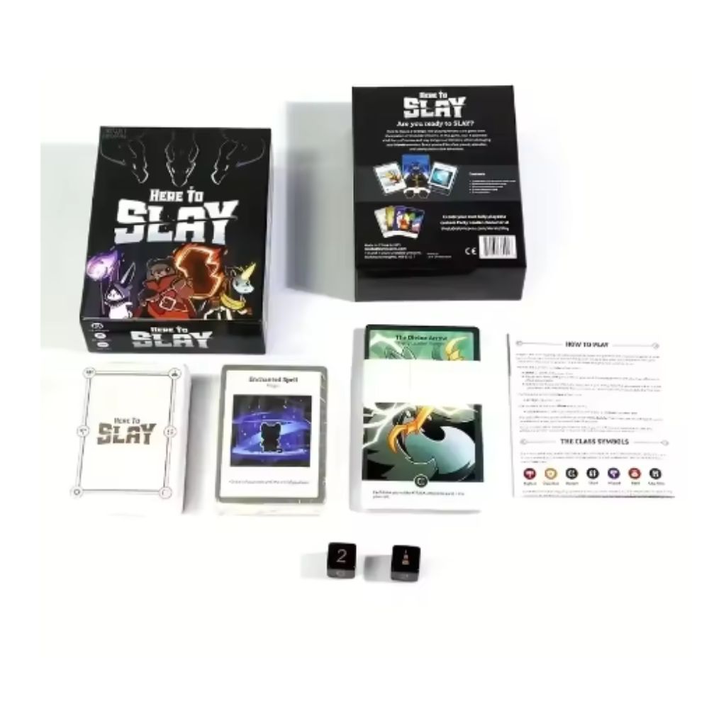 최신 티터틀, 언스테이블 유니콘의 제작자들이 만든 베이 - Board Game Here To Slay 리뷰 및 가격